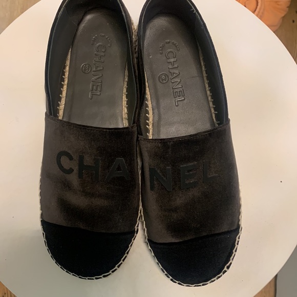Chanel velvet espadrilles size 40 - Picture 4 of 4
